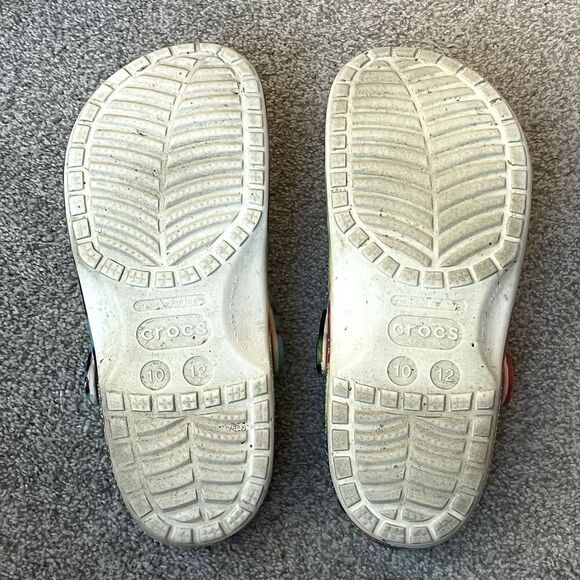 Crocs Tie Dye Classic Clogs Colorful Mens 10 Womens 12 - Picture 6 of 7